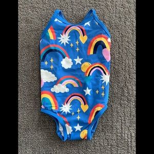 Hanna Andersson one-piece rainbow swimsuit